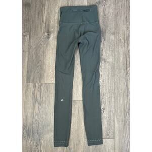 Lululemon Women’s In Focus Run Tight Sense Knit Army Green Size 2